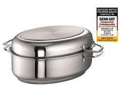 Rohe Germany Multi-Bräter Viviena 38 cm, 8,5 ltr, Deckel als Pfanne oder Auflaufform geeignet, Induktion, Edelstahl