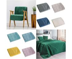 Eurofirany Exklusive Decke Tagesdecke Glamour 200x220 170x210 Steppdecke BettÃ¼berwurf Ãberwurf (Sofia Gelb, 170 x 210 cm), Stoff