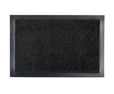 Selena Fussmatte - Türmatte - Schmutzabstreifer - Haustürmatte - Fussabtreter - Sauberlauf, schwarz, 40 x 60 cm