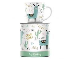 RITZENHOFF My Darling Kaffeebecher von Izabella Markiewicz, aus Porzellan, 300 ml, mit trendigen Motiven