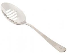 Mercer Culinary Löffel mit Schlitzen + Schale, 18 cm, Edelstahl-Beschichtung, Silberfarben, Silber, 23 cm