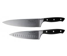 Probus Messerset für Küchenprofis – Große und kleine Premium-Küchenmesser mit Edelstahlklingen und ergonomischen, rutschfesten Griffen – 34 cm und 29 cm (Klingen: 20 cm und 15 cm)