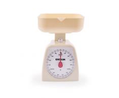 Excelsa Colors Mechanische Küchenwaage, 3 kg, ABS, 15 x 14 x 18 cm cremefarben
