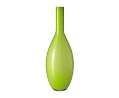 Leonardo Beauty Vase grün, Höhe 50 cm, Durchmesser 18 cm, handgefertigtes Farbglas, 058723