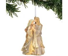 Enesco Foundations Dekofigur Heilige Familie, 12 cm, Mehrfarbig