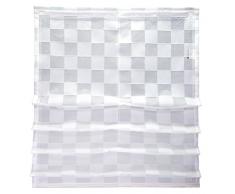 TOM TAILOR 562443 Raffrollo T-Shirley Cut, 100 x 120 cm, weiß