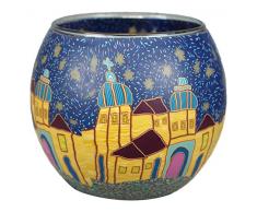 Himmlische Düfte Geschenkartikel GmbH CITADELLE Windlicht, Glas, bunt, 11x11x9 cm