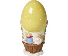 Villeroy & Boch Bunny Family Porzellanfigur Ei-Heißluftballon, 14 cm, Porzellan, Weiß/Bunt