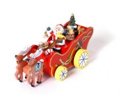 Small Foot Company 5136 Spieluhr Weihnachtskutsche, Holz, Mehrfarbig, One Size