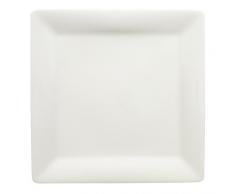 Villeroy & Boch Pi Carré Frühstücksteller, 22x22 cm, Premium Porzellan, Weiß
