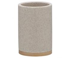 Sealskin Becher Grace, Zahnputzbecher aus Polyresin, Farbe: Sand