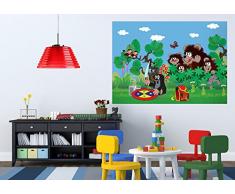 AG Design FTM 0853 Der kleine Maulwurf, Papier Fototapete Kinderzimmer - 160x115 cm - 1 Teil, Papier, multicolor, 0,1 x 160 x 115 cm