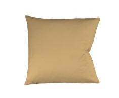 fleuresse Colours Kissenbezug, Mako Satin, braun, 80 x 80 cm