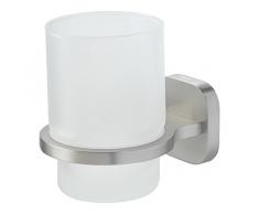 Tiger Ramos Becherhalter und Zahnputzbecher, Edelstahl gebürstet