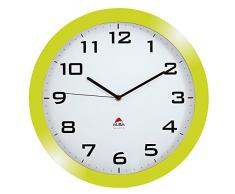 ALBA 38cm Grosse LAUTLOSE Wanduhr Grün, 38 cm