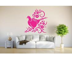 INDIGOS Wandtattoo, Vinyl, pink, 80 x 78 x 1 cm