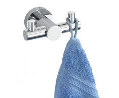 WENKO 19346100 Wandhaken Duo Valente, Messing, 8 x 4 x 5.5 cm, Chrom