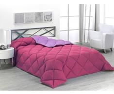 SABANALIA ENBI400-180R/N Zweifarbige Steppdecke, 400 g Cama 200-280 x 270 Fucsia y lila