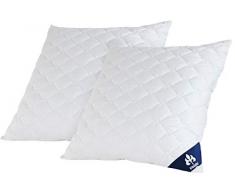 Badenia Irisette Micro Thermo Bettcomfort Kopfkissen, 80 x 80 cm, weiß, 2er Set