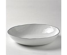 Lambert 21388 Geschirr, Keramik, Weiß, basalt Grau