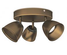 Philips myLiving LED Spot County 3-flammig, bronze