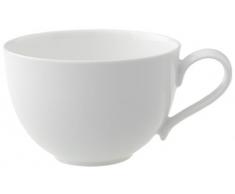 Villeroy & Boch New Cottage Basic Kaffeetasse, schlichte Tasse aus Premium Porzellan in weiß, zeitloses und klares Design, spülmaschinenfest, 250 ml