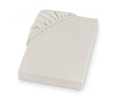 SETEX Feinbiber Spannbettlaken, 100 x 200 cm, 100 % Baumwolle, Natur, 1210100200407027