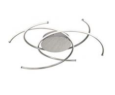 Wofi LED Deckenleuchte Grace, 24W, 2700 lm, Alu gebürstet, Warmweiß (3000 K)