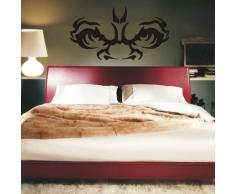 INDIGOS WG20117 Wandtattoo w117 Augen, Böser Blick, Fantasy Wandaufkleber 96 x 52 cm, weiß