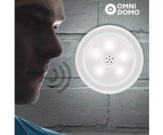 omnidomo Voluma LED Strahler mit Sensor Sprach-, Weiß, 2 x 8 cm