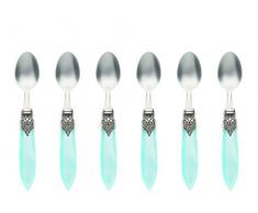 Murano 2,5 mm Tee Löffel, 6 Stück – Parent türkis