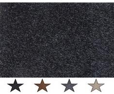 oKu-Tex Fußmatte | Schmutzfangmatte | Eco-Dry| Anthrazit | Baumwolle | Recycling-Gummi | für innen | Eingangsbereich / Haustür / Flur | rutschfest | 60x120 cm