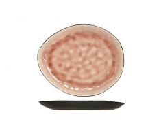 Cosy & Trendy 1690516 Speiseteller, oval, Laguna-Old, Rosa, 19,5 x 16 cm