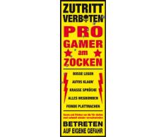 Fun - Am Zocken - Türposter XXL Poster - Grösse 53x158 cm