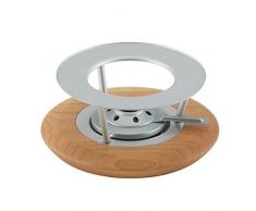 Kuhn Rikon 32239 Rechaud Kirschholz mit Silberbrenner, Mehrfarbig