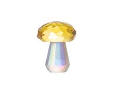 LONGWIN Longgin Mini-Pilzskulptur aus Glas, Kristallfiguren als Geschenk für Kinder, Dekoration für Zuhause gelb