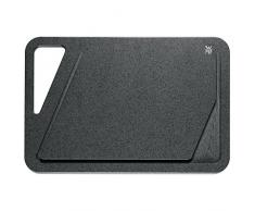 WMF Schneidebrett Tranchierbrett 45 x 30 cm rechteckig aus Kunsstoff mit Griff praktisch Saftrillen spülmaschinengeeignet leichte Reinigung hygienisch klingenschonend geschmacksneutral modern