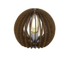 EGLO COSSANO Tischleuchte, Stahl, 60 W, Ø 26 cm, nickel-matt