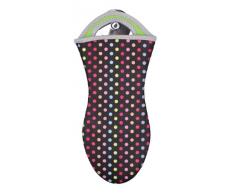 Wenko 2102162100 Topfhandschuhe Neopren Dots, 1 Paar, Ofenhandschuh, Polyester, 15 x 32 cm, mehrfarbig