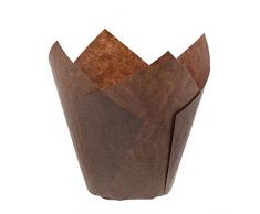 Royal RPTM-50B Brown Tulip Style Backförmchen, mittelgroß, 200 Stück