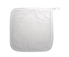 Rayher Hobby 3833600 Topflappen, weiß, quadratisch, 19 x 19 cm, 2 Stück