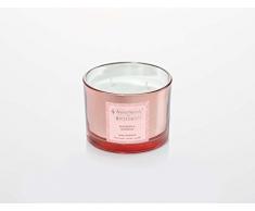 RITZENHOFF 5080004 Aroma Naturals Luxury Duftkerze, Glas, Schwarz/Rosa, 11 x 11 x 8 cm