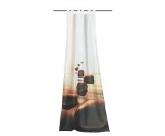 Home Fashion 48568-840 Schlaufenschal Mijas Dekostoff, 245 x 120 cm, braun