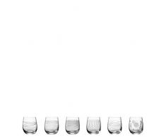 Leonardo Trinkglas Casella 6-er Set, 360 ml, mit Mustern, spülmaschinenfest, stoßfest, Wasserglas, 6 er, 061797