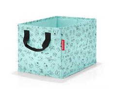 Reisenthel storagebox kids cats and dogs mint Kulturtasche, 34 cm, 18 Liter, Cats and Dogs Mint