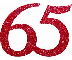 Petras Bastel News Streudeko, Fliz, Bordeaux, 18 x 12 x 3 cm, 20-Einheiten