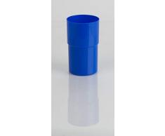 Kimmel Tasse Trinkbecher Becher bruchsicher stapelbar Mehrweg 250 ml, Kunststoff, Blau
