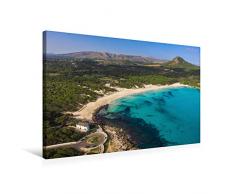 Premium Textil-Leinwand 75 x 50 cm Quer-Format Cala Agulla im Winter | Wandbild, HD-Bild auf Keilrahmen, Fertigbild auf hochwertigem Vlies, Leinwanddruck von Oliver Isermann