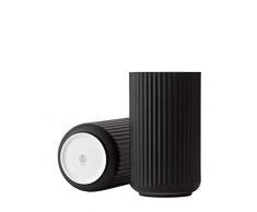 Lyngby Lyngbyvase Vase, Porzellan, Schwarz, 15x15x25 cm
