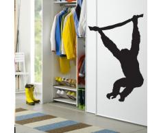 Indigos WG10374-80 Wandtattoo W374 Affen Zoo Tier Wandaufkleber 80 x 50 cm, braun